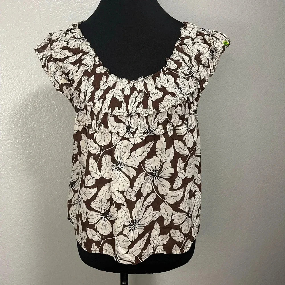 J.Crew Women’s Rosalie Top in Floral Cotton Voile SMALL - Picture 2 of 7